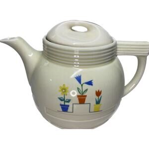 Vintage Drip-O-lator Coffee Tea Serving Pot Art Deco Flower Pots Design Display